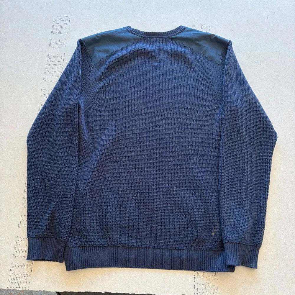 Gorpcore Kuhl Revel Sweater Navy Blue Waffle Knit